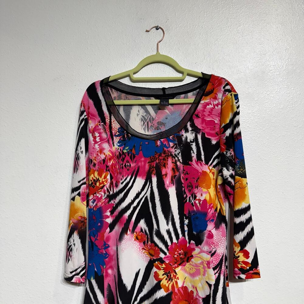 Investments Floral Vintage Blouse Sz M - Picture 3 of 11